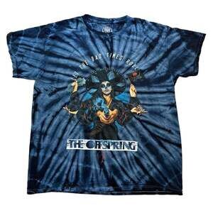 The Offspring Let The Bad Times Roll Concert Tour Tie Dye T-Shirt Size L